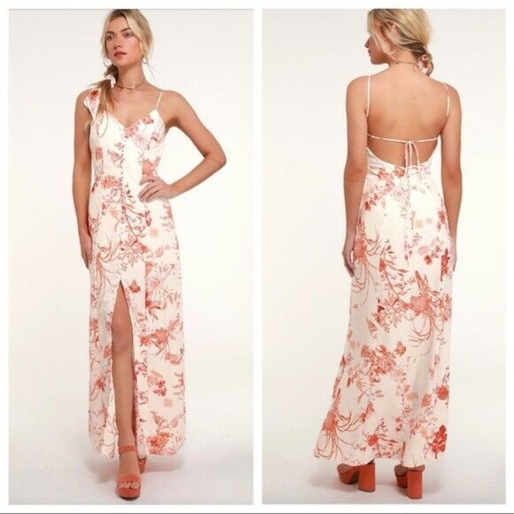 Lulus Dresses & Skirts - Lulus Crista Floral Open Back Spaghetti IDD74460
